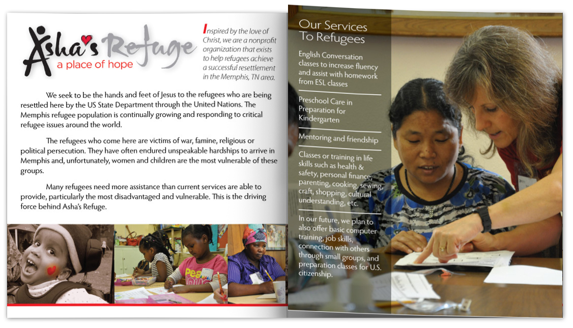 Asha's Refuge Brochure inside